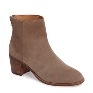 Madewell Pauline Suede Bootie - Warm Gray 7.5